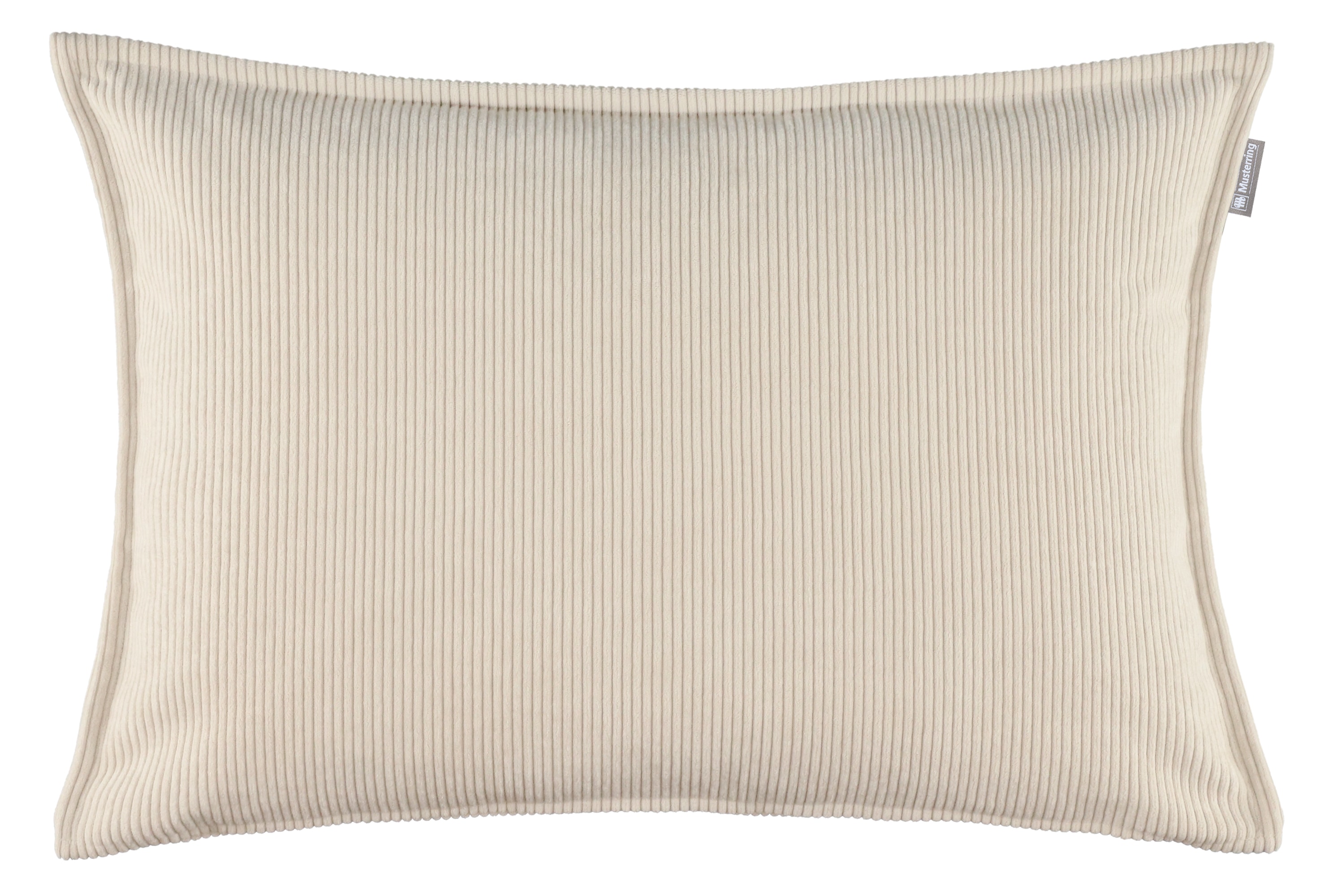 Dekokissen MUSTERRING "Cord", beige (natur, cord unifarben), B:58cm L:38cm, Kunstfaser, Dekokissen_Sitzkissen_Kissenhüllen, aus recycelten Fasern Image