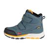 Winterstiefel TROLLKIDS "KIDS HAFJELL WINTER BOOTS", Gr. 39, blau (steel blau, navy, mango), Synthetik, mehrfarbig, sportlich, Schuhe, wasserdicht, Klettverschluss, reflektierende Details