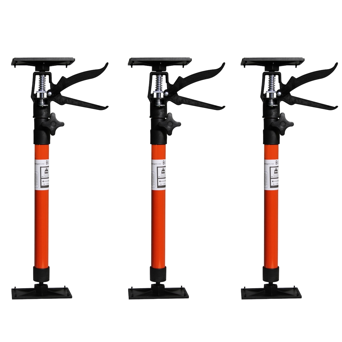 Türspanner Zargenspanner Türfutterstrebe Teleskop Stütze Spanner 50-115cm 3x Image