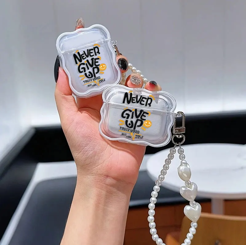 Für Airpods Hülle Lanyard AirPods Hülle TPU Kopfhörerhülle für 1/2/3 Pro Kompatibel mit AirPods Pro Hülle mit Schlüsselanhänger Image