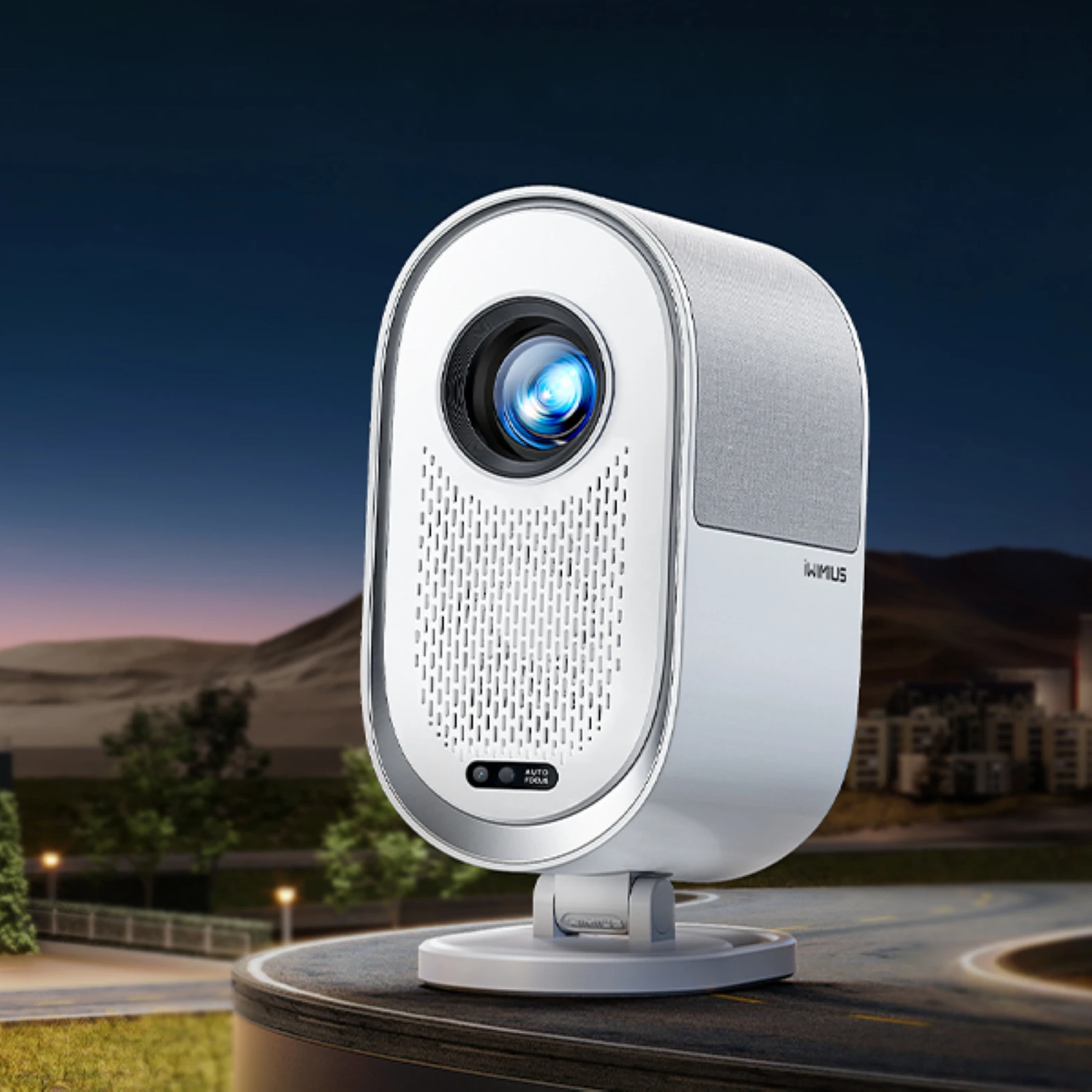 Wimius 1080P Projektor 4K Heimkino 1000ANSI Dolby Audio mit WiFi6 20W Lautsprecher Filmprojektor Tragbare Outdoor-Projektoren Image