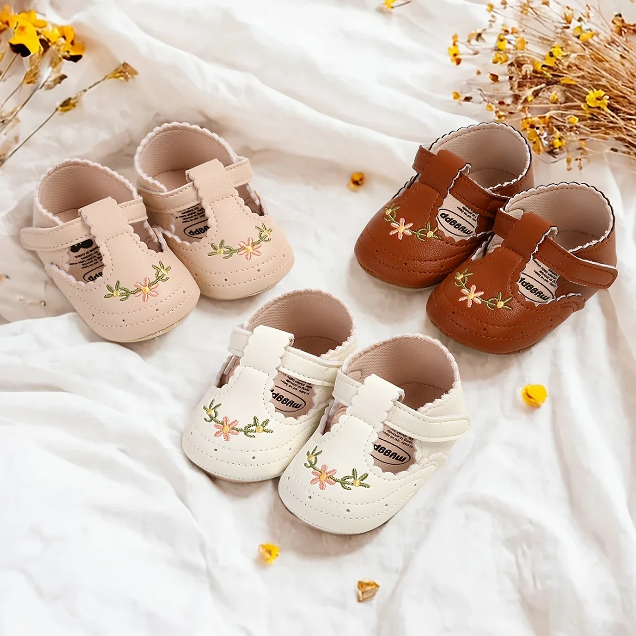 Charakteristische bestickte Babyschuhe für Frühling und Herbst, Babyschuhe, Schuhe mit weichen Sohlen