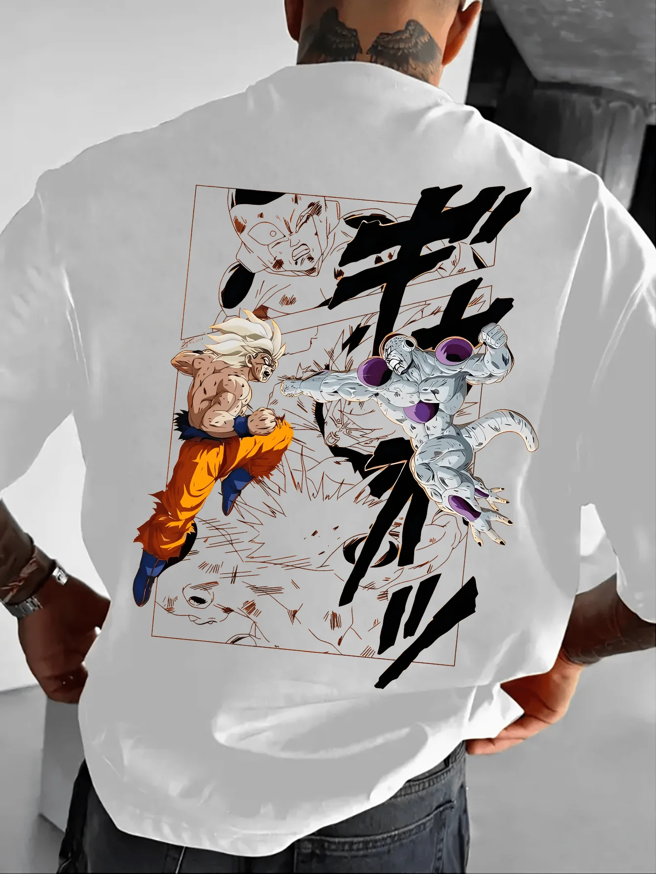 Son Goku Anime Dragon Ball Sommer T-shirt Harajuku Männer Reine Baumwolle Fitness Retro Straße Übergroßen Frauen Casual Kurzen Ärmeln Y2k Image
