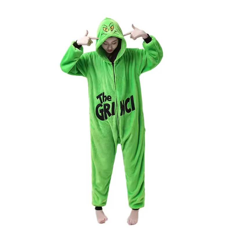 Kigurumi Grinci Cartoon Pyjamas Onesies Für Erwachsene Frauen Männer Tier Pyjamas Overalls Weihnachten Halloween Cosplay Party Kostüme Image