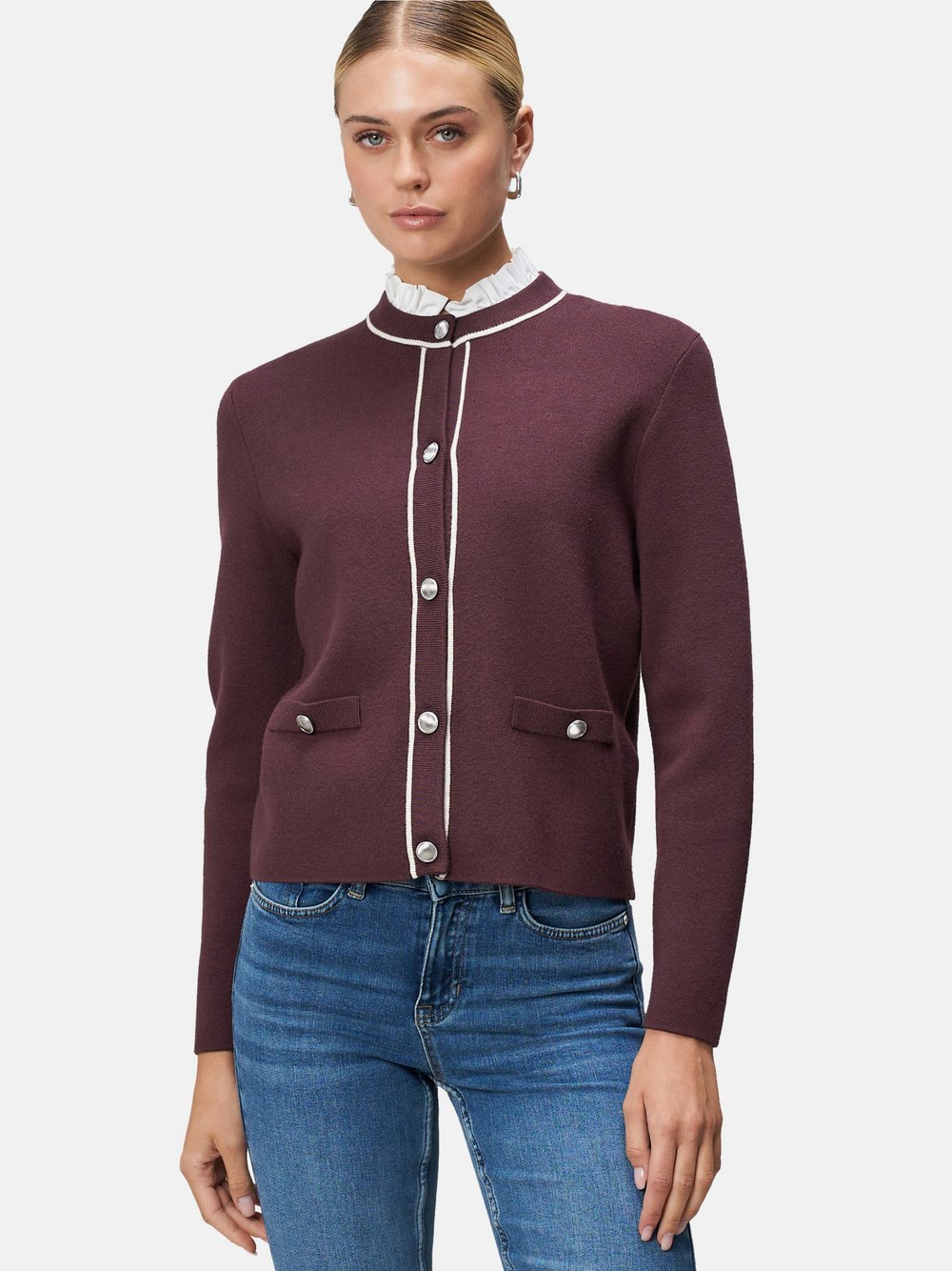 zero Strickjacke Damen bordeaux, 40 Image