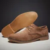 Luxus Männer Derby Schuhe Hohe Qualität Wildleder Leder Schuhe für Männer Business Casual Schuhe Lace-Up Männer Party Hochzeit schuhe Große Größe