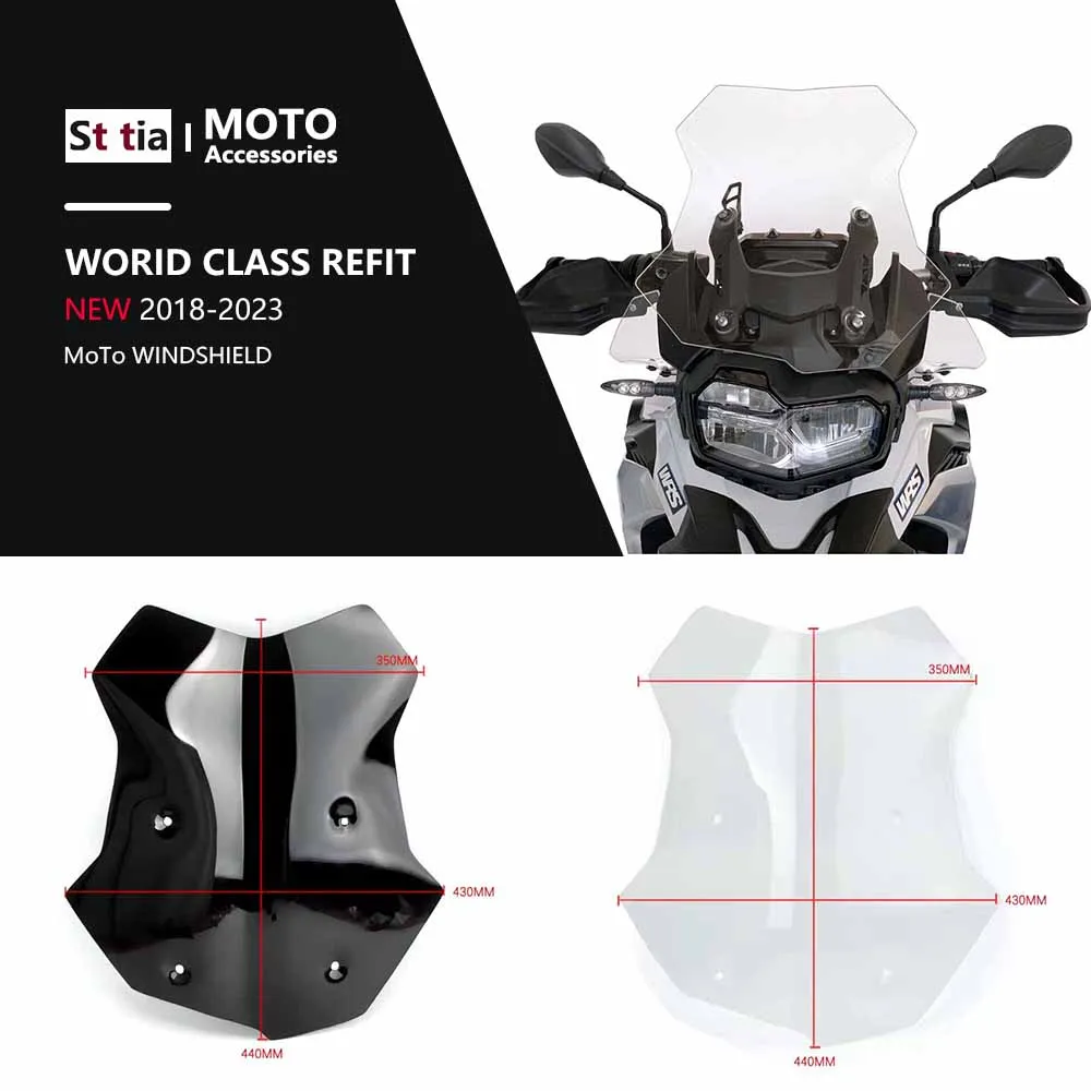 Für BMW F850GS ADV Abenteuer F750GS Motorrad Windschutzscheibe Windschutz F750GS F850GS Wind Schild Screen Protector Zubehör Image