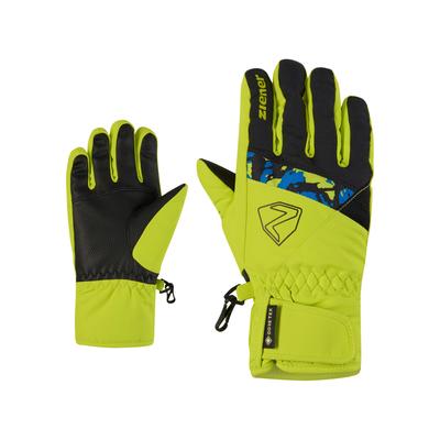 Skihandschuhe ZIENER "LEIF-Z GTX glove junior", Kinder, Gr. 6,5, grün (lime), Obermaterial: 100% Polyester; Innenhand: 100% Polyester; Futter: 100% Polyester; Wattierung: 100% Polyester (recycelt), Handschuhe Image