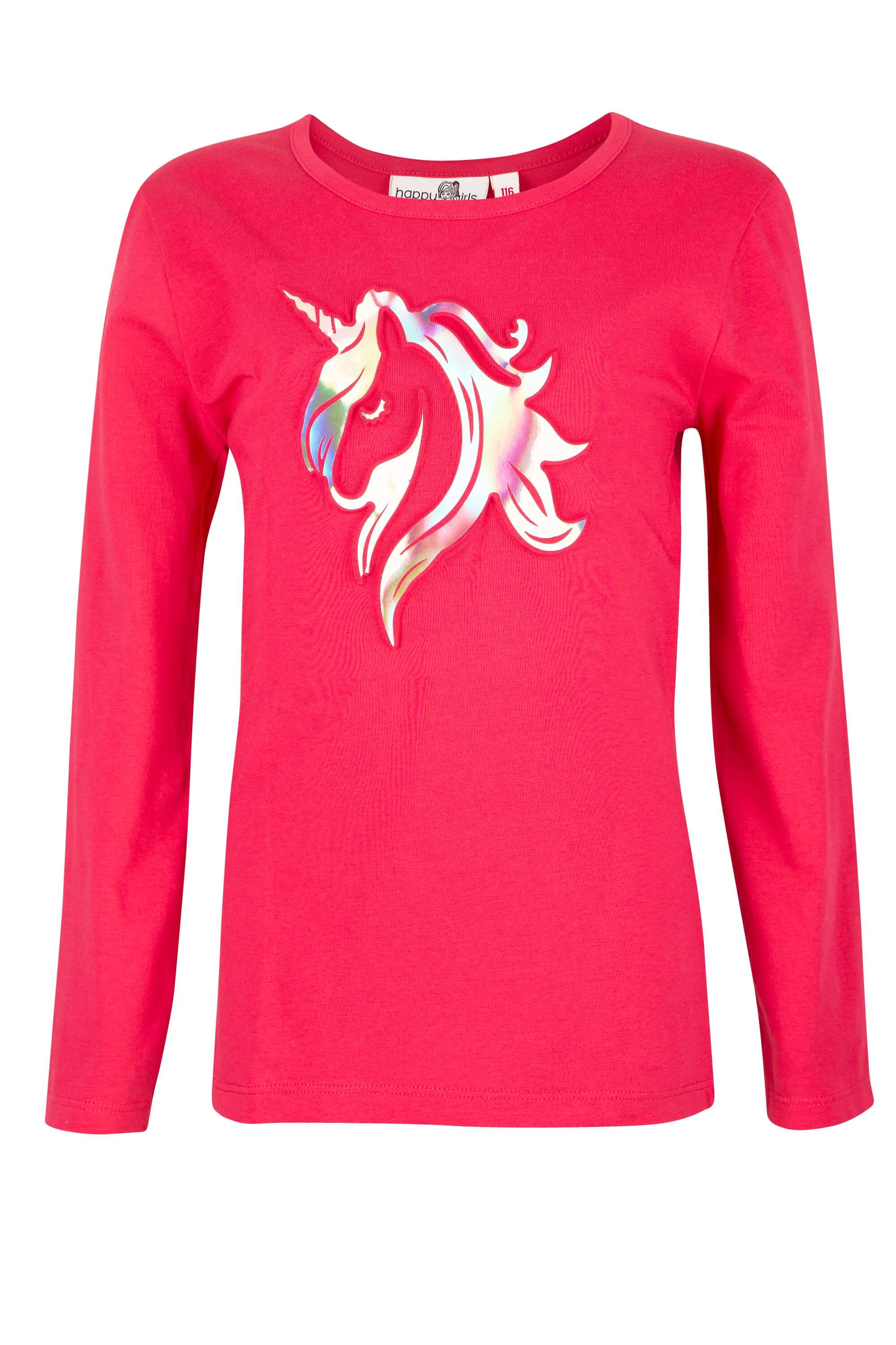 Sommerkleid HAPPY GIRLS "shirt", Mädchen, Gr. 110, EURO-Größen, pink, Stoff, 100% Baumwolle, normal, Kleider Image