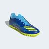 Fußballschuh ADIDAS PERFORMANCE "F50 MESSI CLUB KUNSTRASEN E", Gr. 43, royal blau, solar gelb, semi blau burst, Synthetik, sportlich, Schuhe, geeignet für harte Untergründe Asche und Kunstrasen