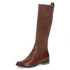 Stiefel CAPRICE, Damen, Gr. 38, XS-Schaft, braun (cognac), Textil, Leder, elegant, Schuhe, Blockabsatz, Langschaftstiefel, Businessstiefel, bequeme Weite, Topseller