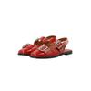 Ballerina CA'SHOTT "Ca'Shott Ballet flats CASDIANA", Damen, Gr. 37, Normalschaft, rot, Obermaterial: 100% Leder, Schuhe