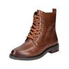 Schnürstiefelette CAPRICE "Caprice Stiefelette Nappaleder", Damen, Gr. 38,5, braun (cognac), Nappaleder, casual, Schuhe