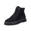 Schnürstiefelette GANT "Gant Stiefelette Veloursleder", Herren, Gr. 42, schwarz, Veloursleder, casual, Schuhe