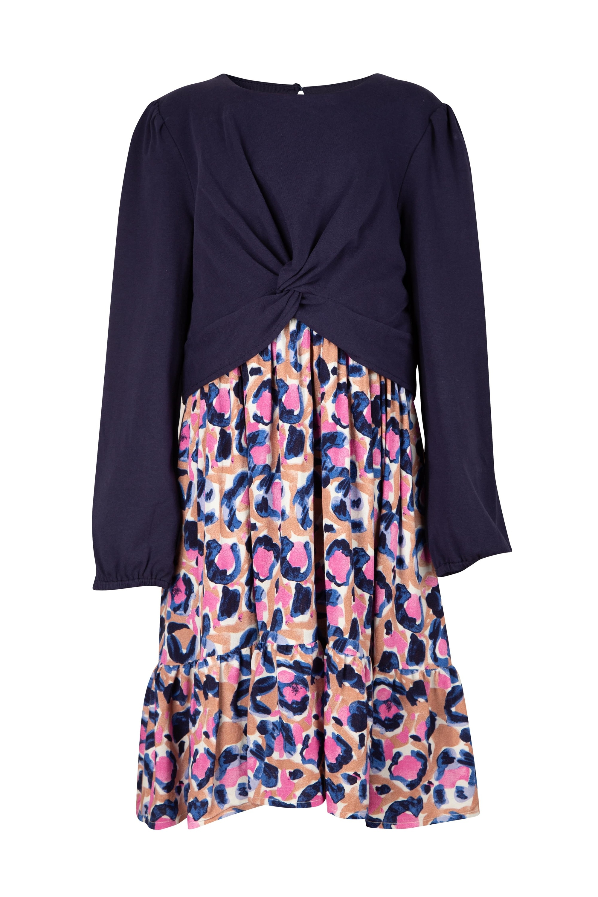 Sommerkleid HAPPY GIRLS "dress", Mädchen, Gr. 152, EURO-Größen, blau (navy), Stoff, 100% Baumwolle, normal, Kleider Image