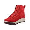Schnürstiefelette LEGERO "Legero Stiefelette Veloursleder", Damen, Gr. 37, rot (hellrot), Veloursleder, casual, Schuhe