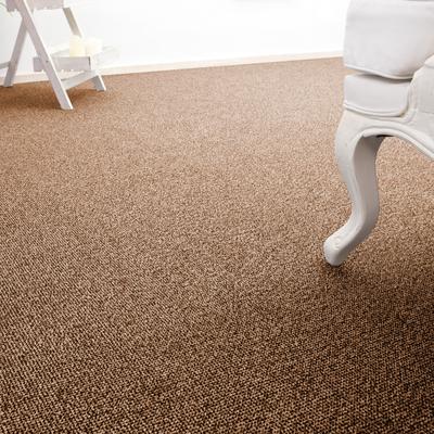 Teppichboden ANDIAMO "Carlos, Feinschlinge, Made in Netherlands", braun (mokka), B:200cm H:6,5mm L:1400cm, Polypropylen, Teppiche, melierte Optik, Breite 400 cm oder 500 cm, strapazierfähig Image