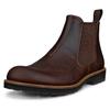 Chelseaboots ECCO "Jamestown", Herren, Gr. 42, braun, Nubukleder, klassisch, Schuhe, Schlupfboots, Stiefelette, Business-Boots mit Stretcheinsätze