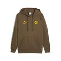 Hoodie PUMA "Borussia Dortmund KING Hoodie Herren", Herren, Gr. L, haute coffee gelb sizzle braun, Obermaterial: 68% Baumwolle, 32% Polyester; Rippe: 97% Baumwolle, 3% Elasthan; Besatz: 100% Polyester, normal, Langarm, Sweatshirts
