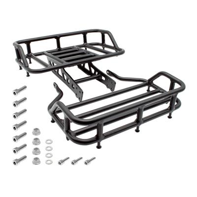 Burromax HRH Utility Rack Set Front and Rear Black 16106