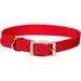 Personalized Red Single-Ply Dog Collar, Large