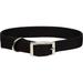 Metal Buckle Double Ply Nylon Personalized Dog Collar in Black, 1" Width, Medium/Large