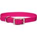 Personalized Pink Flamingo Single-Ply Dog Collar, Small