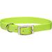 Metal Buckle Nylon Personalized Dog Collar in Lime, 3/4" Width, Medium/Large, Green