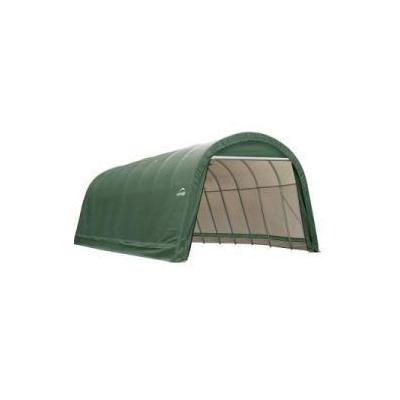 ShelterLogic 14 ft. x 20 ft. x 12 ft. Round Style Shelter Green Cover 95341