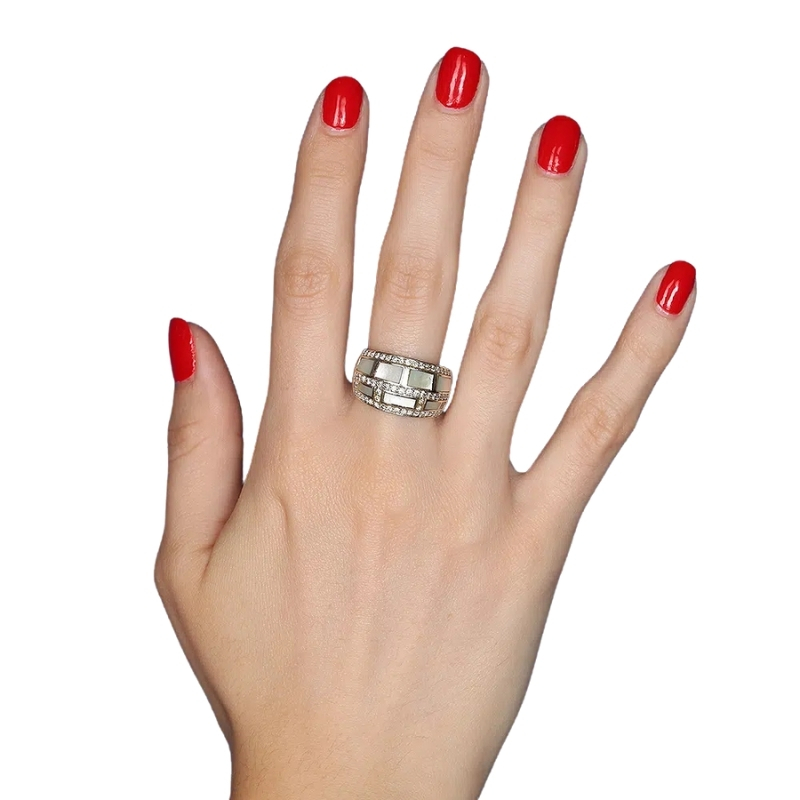 Ring „Le Vice et La Vertu“ aus 18 Karat Weißgold Image