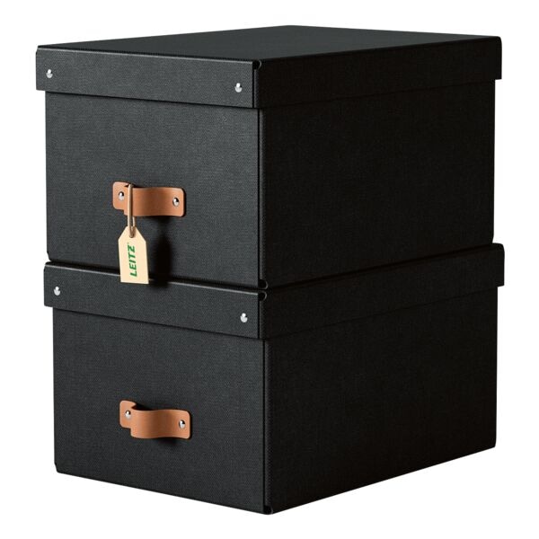 Leitz Archiv-Box »Puro« 27/37/20 cm 2 Stück 17 L schwarz, 27x20x37 cm Image