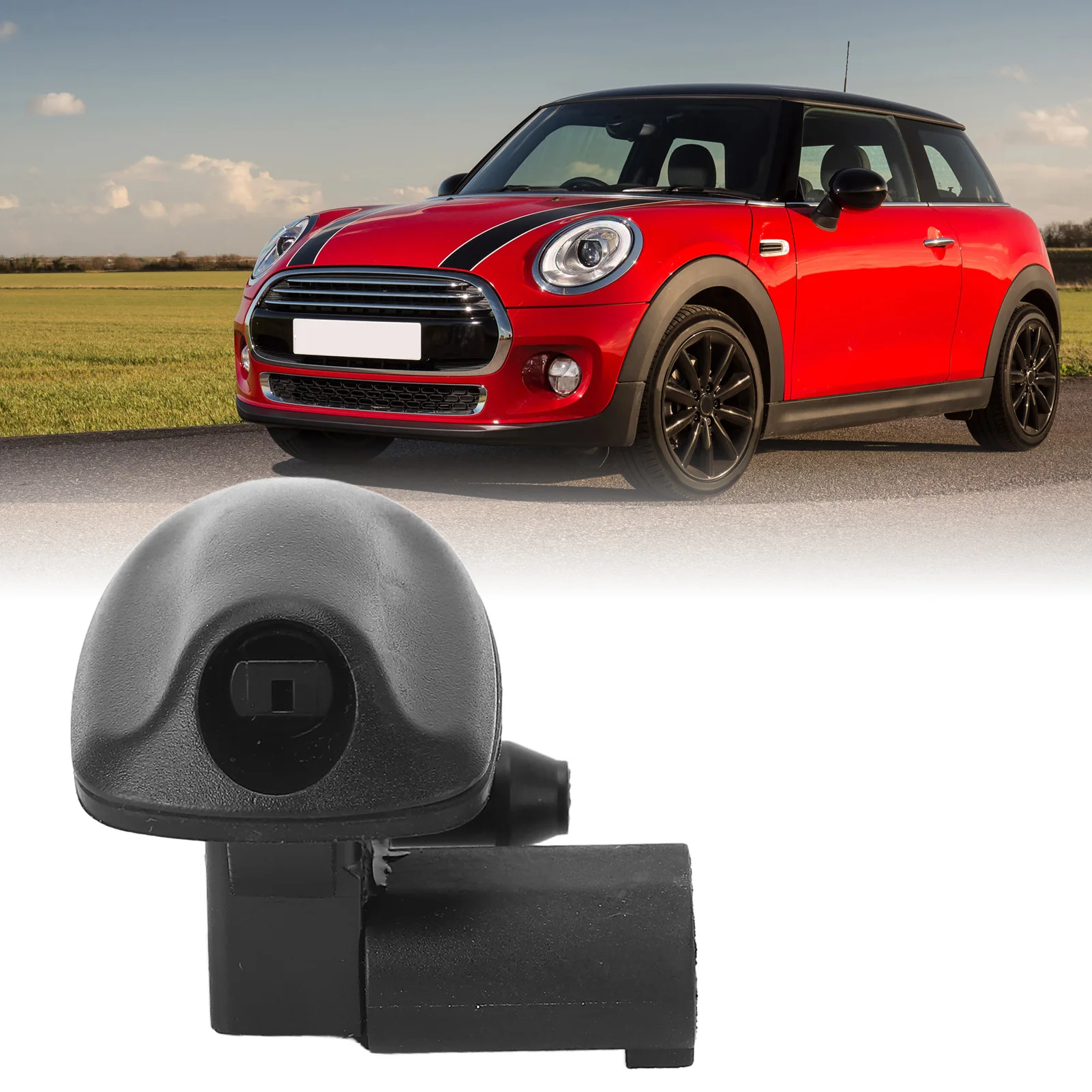 Beheizte Scheibenwaschdüsen 61667410756 Linke rechte Waschdüsen für Luken F56 F55 Waschdüsen Image