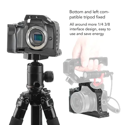 Kamera Video käfig Aluminium legierung Kamera käfig Rig mit kaltem Schuh für Arri Ortungs loch für m50 m5 m50ii Kamera Kamera Video käfig