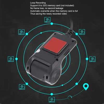 Auto DVR Auto Dash Kamera HD Nachtsicht Loop Aufnahme Bewegungserkennung USB DVR Fahren Recorder mit ADAS USB Auto Dash Kamera