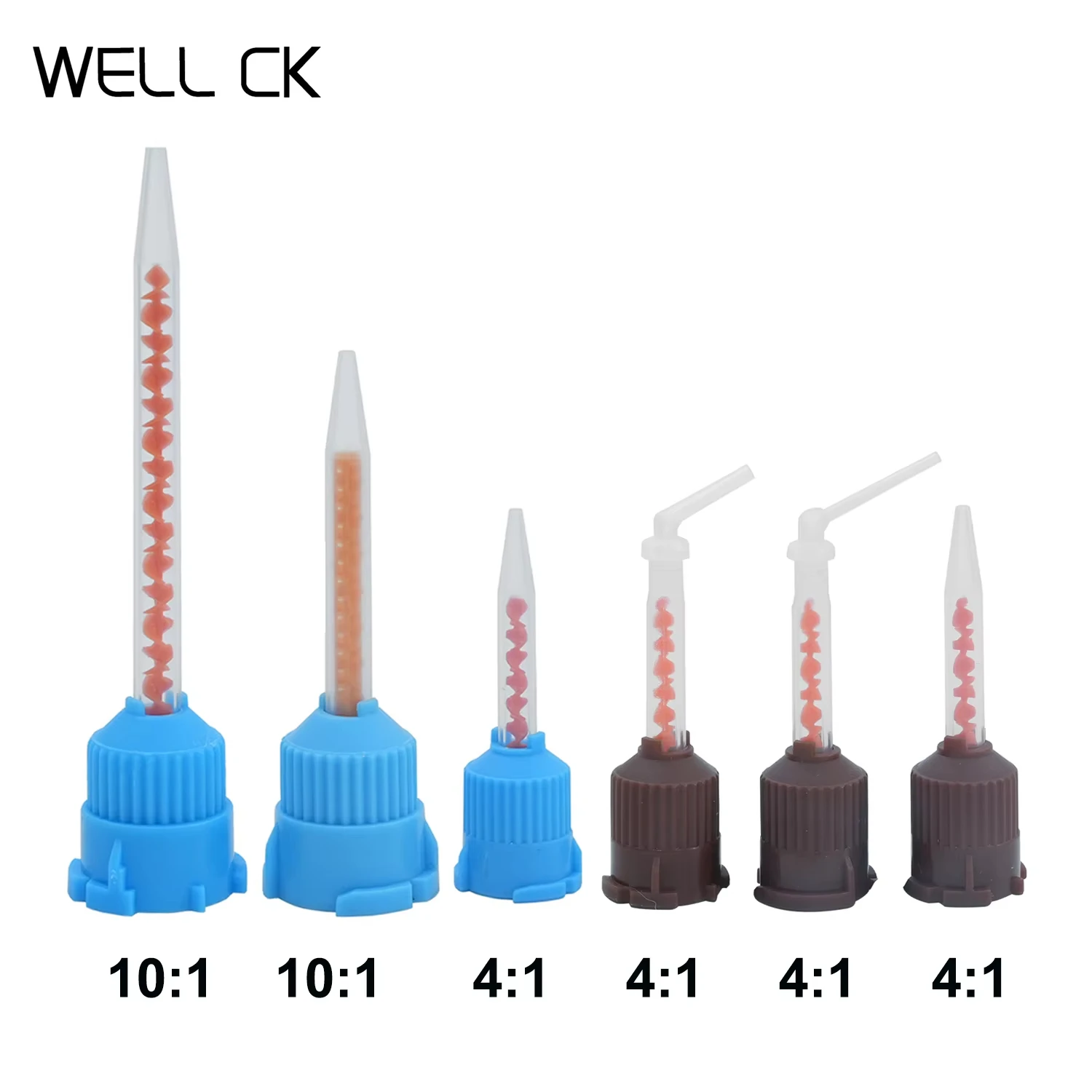 NIGF Dental Materials Zahnmedizin Silikonkautschukpistole Transportmischkopf Einweg-Mischkopf aus Silikonkautschuk Image
