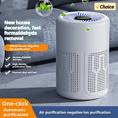 Desktop Mini USB Air Purifier Portable Negative Ion Generator Remove Formaldehyde Odor Dust for Home Car Office Travel