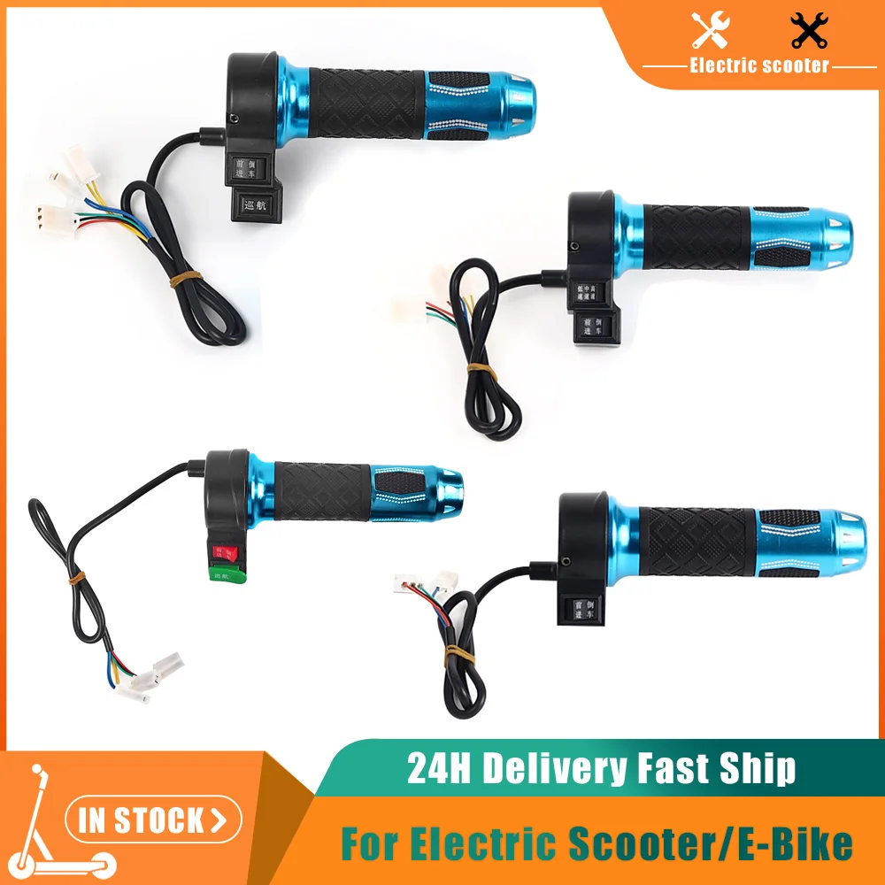 Elektrische Fahrrad/Roller Aluminium Legierung Rollgriff Set High/Medium/Low/Forward Reverse Accelerator Twist gas Teile Image