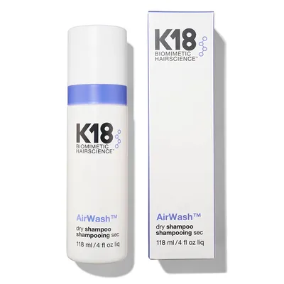 Original K18 AirWash Dry Shampoo 118ml Conditioners NonAerosol Balances Scalp Controls Excess Oil Production Repair Dry Damaged
