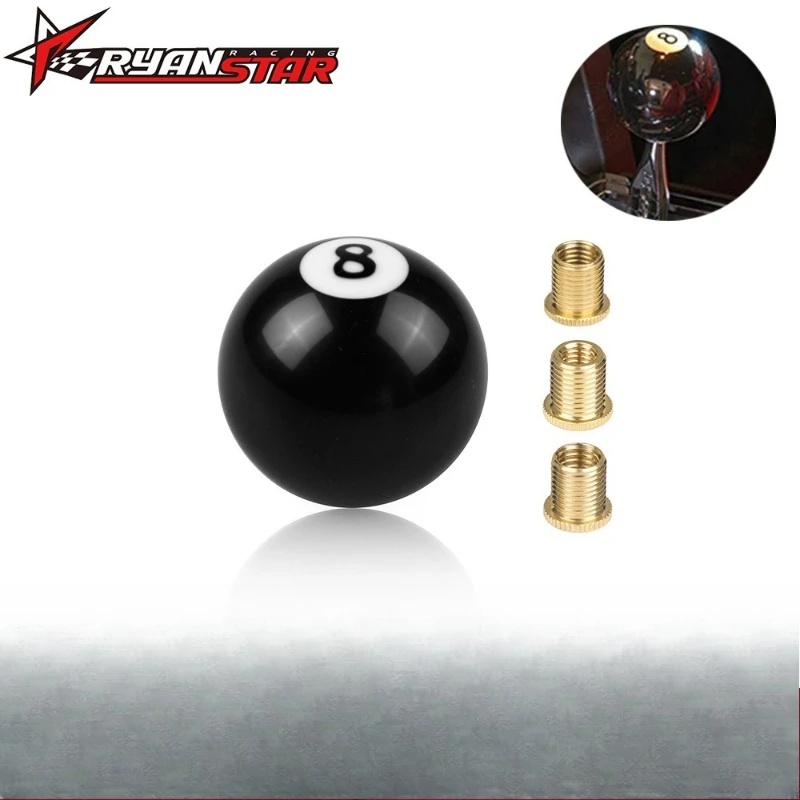 Motorradzubehör Getriebekopf Zubehör Motorräder Auto Modifikation Schwarz 8-Billard Hebel Lenker Griffe Hebel Teile Image