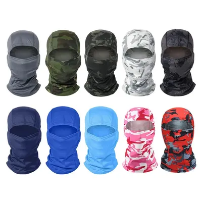 Full Face Tactical Camouflage Balaclava Mask Ski Bike Cycling Hunting Scarf Multicam Cap Cycling Bandana Neck Ski Hiking Scarf
