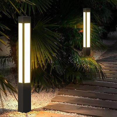 Outdoor Lawn Lights Modern Waterproof LED Path Lights Villa Garden External Yard Lamps Outside Floor Mount Light Fixture for Landscape Deck Porch Driveway Pathway
