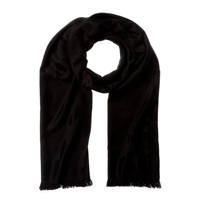 Saint Laurent Cassandre Jacquard Wool Scarf