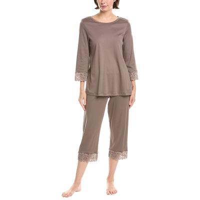 Hanro 2Pc Moments Crop Pajama Set