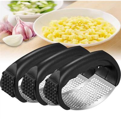 3 Pack Stainless Steel Garlic Press Rocker Manual Garlic Crusher Mincer, Handheld Garlic Presser with Ergonomic Design for Easy Garlic Paste
