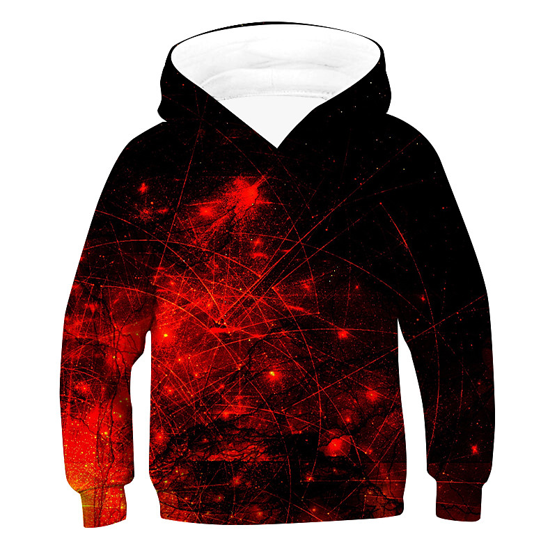 Boys 3D 3D Hoodie Sweatshirt Long Sleeve 3D Print Summer Spring Fall Active Basic Polyester Rayon Kids School Casual Daily Wear
