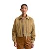 Outdoorjacke MARC O'POLO "aus recyceltem Polyester-Twill", Damen, Gr. 34, braun (pure sand), Obermaterial: 100% Polyester, unifarben, casual, regular fit, Langarm Strickbündchen, Jacken