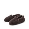 Hausschuh ELBSAND, Damen, Gr. 40, braun, Obermaterial: 100% Polyester. Futter: 100% Polyester. Decksohle: 100% Polyester. Laufsohle: 100% Synthetik, unifarben, casual, Schuhe, mit kuscheligem Fellimitat, Pantolette, Pantoffel, Hüttenschuh
