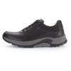 Sneaker GABOR ROLLINGSOFT, Herren, Gr. 9,5 (44), schwarz, Glattleder, Textil, casual, Schuhe, in bequemer Weite G (weit), Freizeitschuh, Halbschuh, Schnürschuh