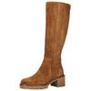 Stiefel PAUL GREEN "Paul Green Stiefel Veloursleder", Damen, Gr. 38, braun (toffee), Veloursleder, casual, Schuhe