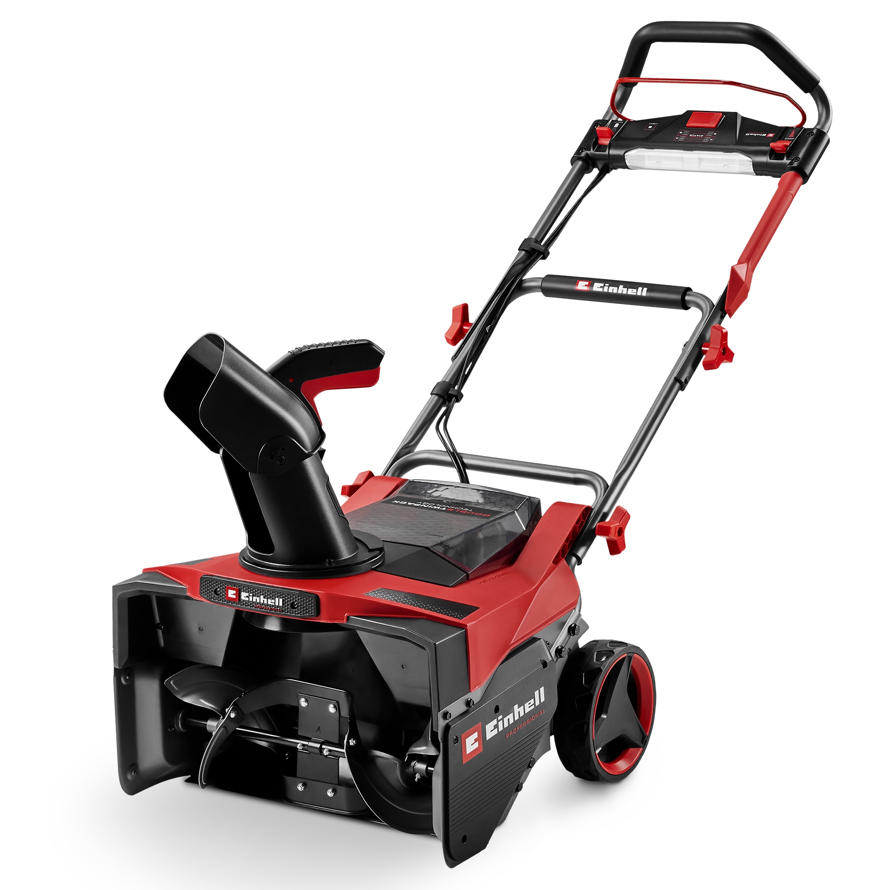 Akku-Schneefräse EINHELL "GP-ST 36/53 Li E BL-Solo", schwarz, rot, B:126cm H:100cm T:54,5cm, Schneefräsen, ohne Akku und Ladegerät Image